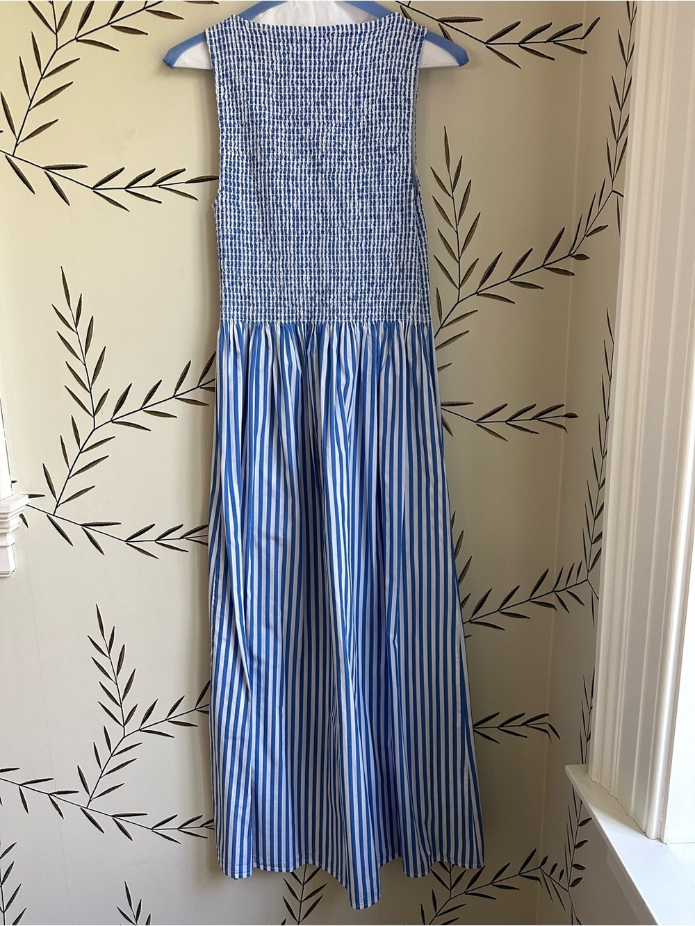 Hill House Cosima Nap dress. Blueberry Stripe. M. EUC - Picture 7 of 9